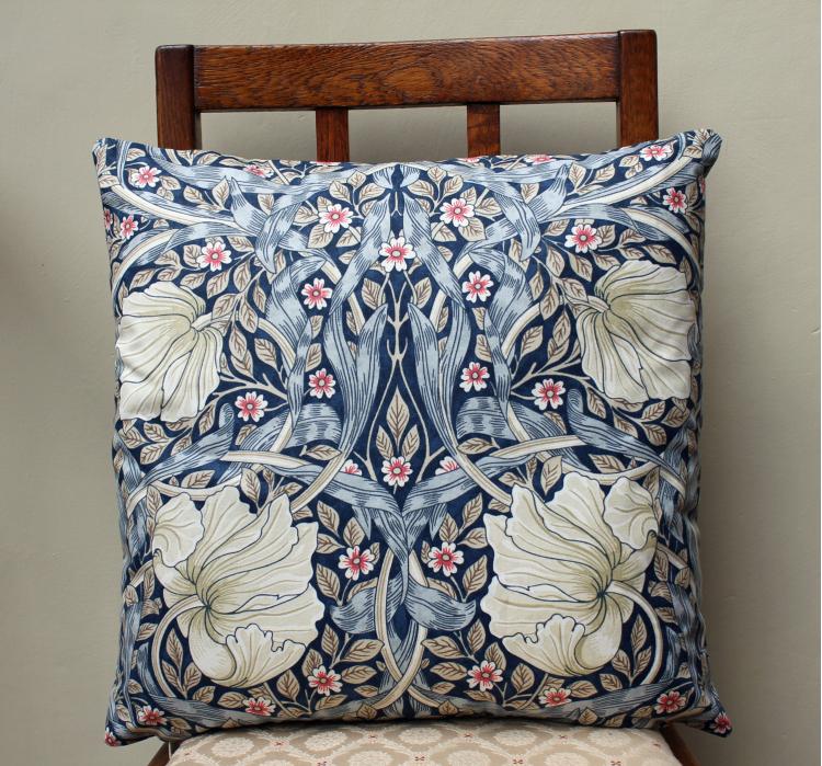 <p>cotton Filled Cushion In William Morris Pimpernel - William Morris Pimpernel Bedding , HD Wallpaper & Backgrounds