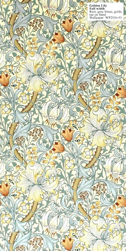 Again A Great Combination Of Blue And Yellow Fabric - William Morris Golden Lily , HD Wallpaper & Backgrounds