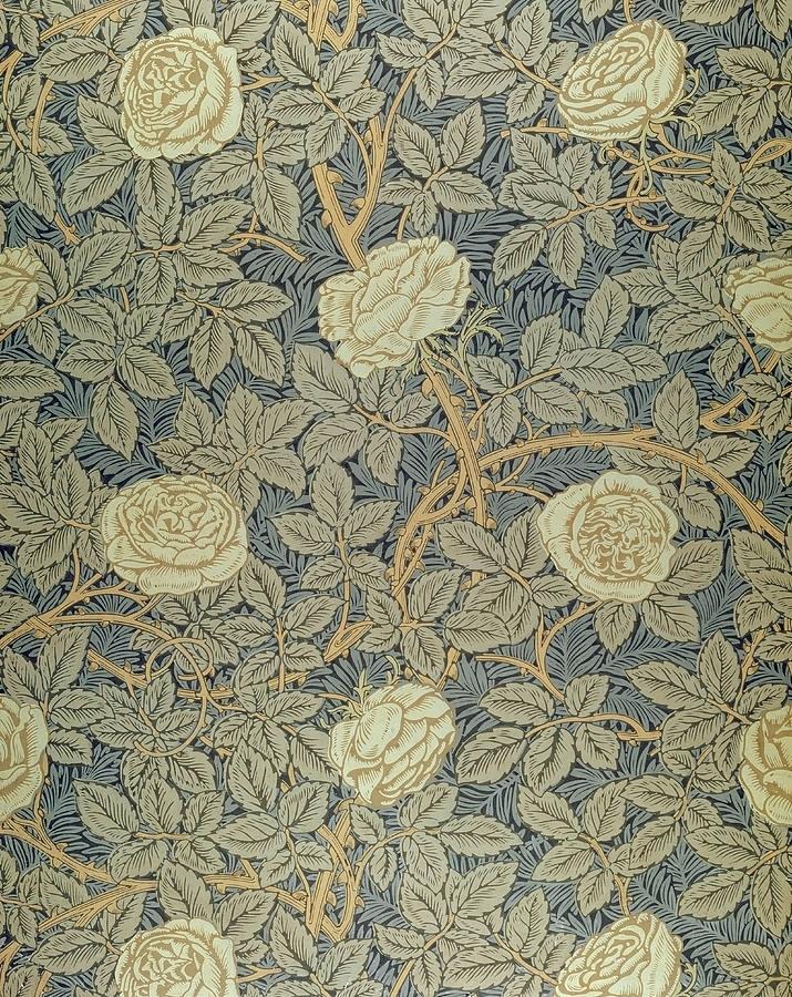 William Morris Tapestry Upholstery Fabric Sanderson - William Morris Rose Pattern , HD Wallpaper & Backgrounds