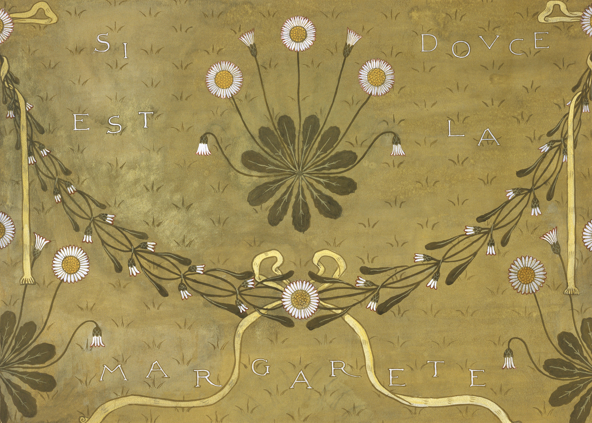La Margarete Wallpaper Design By William Morris - Floral Design , HD Wallpaper & Backgrounds