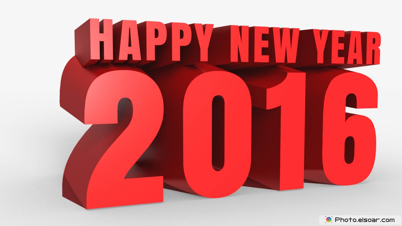Free Happy New Year 2016 Wallpaper 3d - Graphic Design , HD Wallpaper & Backgrounds
