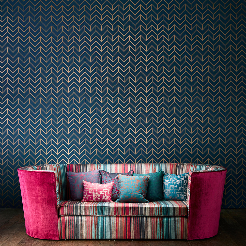 Harlequin Tessellation Marine / Copper Wallpaper - Harlequin Tessellation , HD Wallpaper & Backgrounds