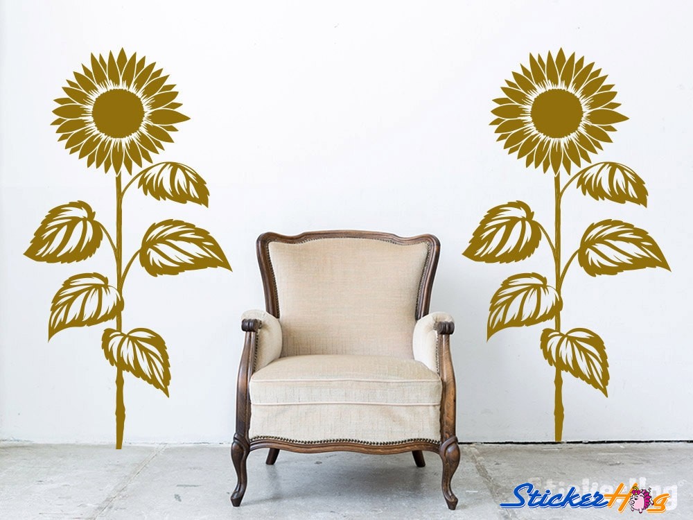 Decorative Sunflowers Wall Decal - Bow Tie Wall Nursery , HD Wallpaper & Backgrounds