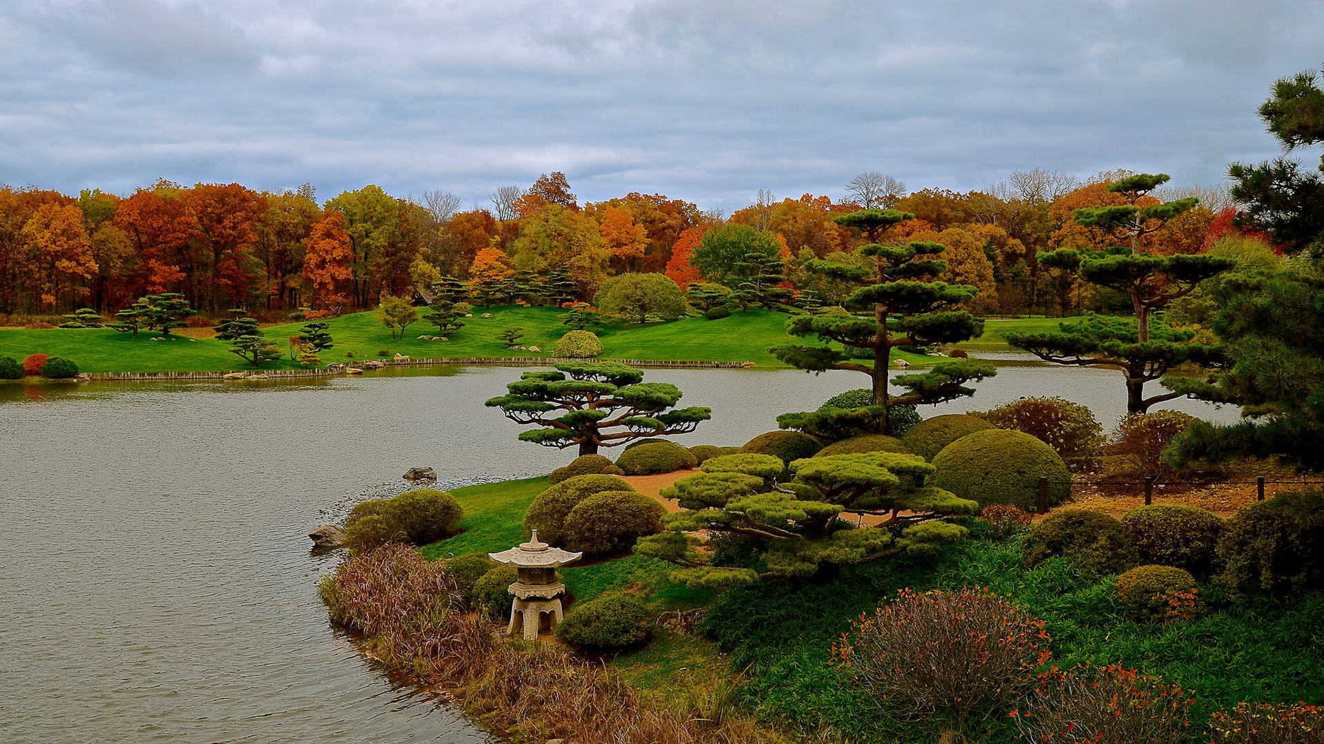 Japanese Garden Hd Wallpaper - Jardin Japonais , HD Wallpaper & Backgrounds