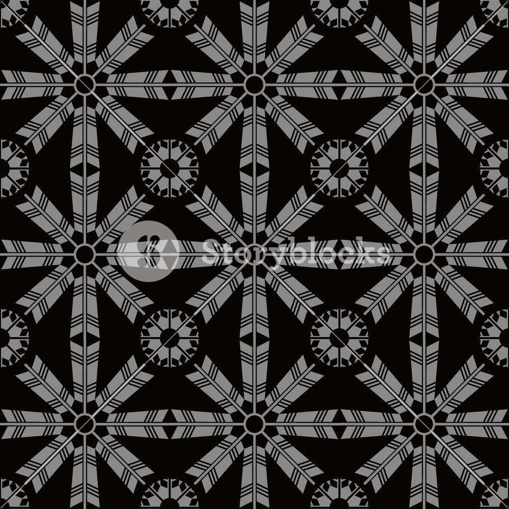 Antique Seamless Background Arrow Feather Cross Flower, - Circle , HD Wallpaper & Backgrounds