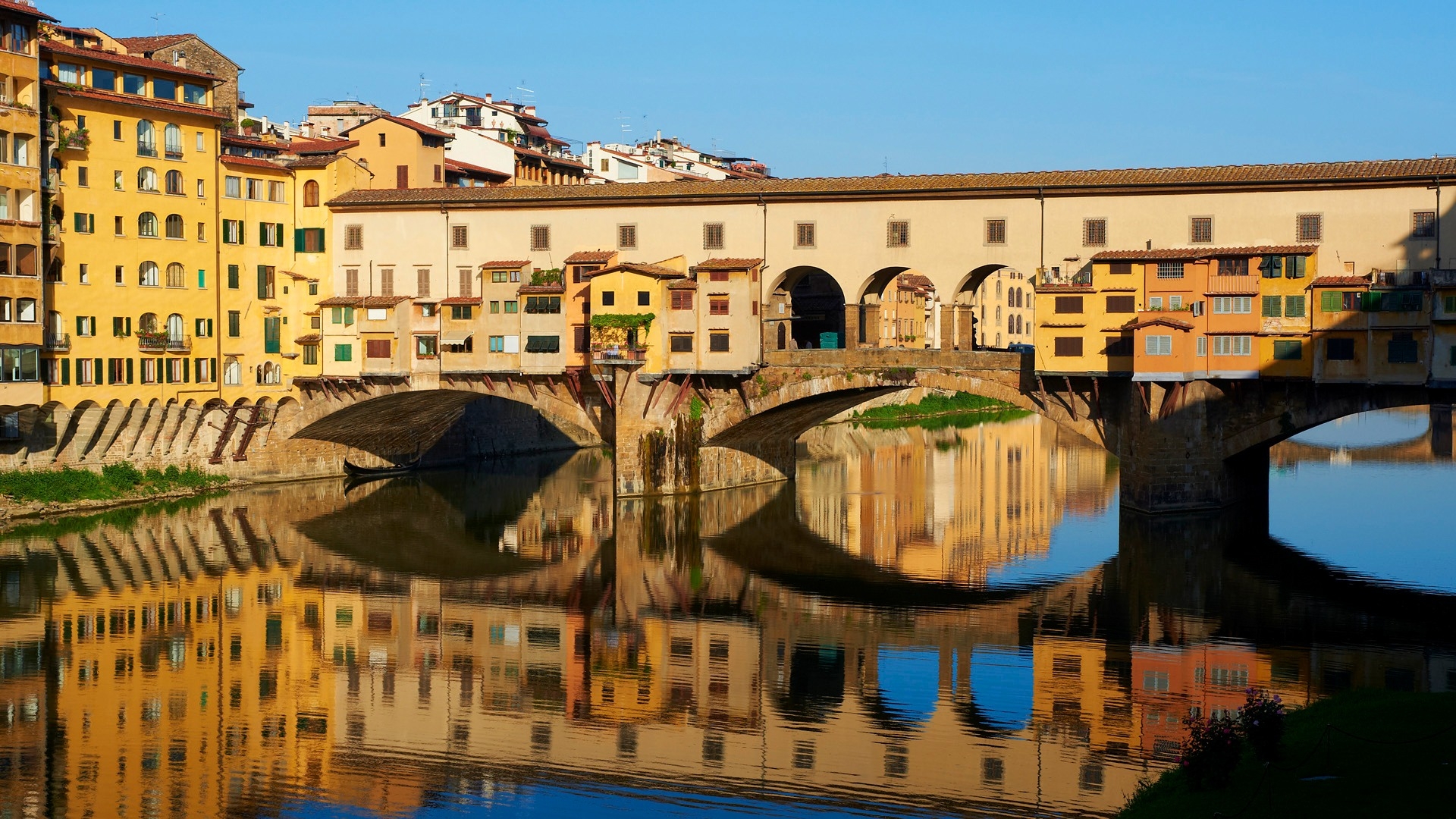 Ponte Vecchio, Bridge, Italy, Arno, Florence, Houses, - Ponte Vecchio , HD Wallpaper & Backgrounds