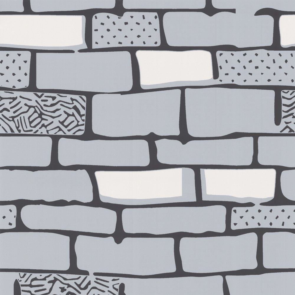 Graham And Brown New Brick - Cartoon Gray Bricks , HD Wallpaper & Backgrounds