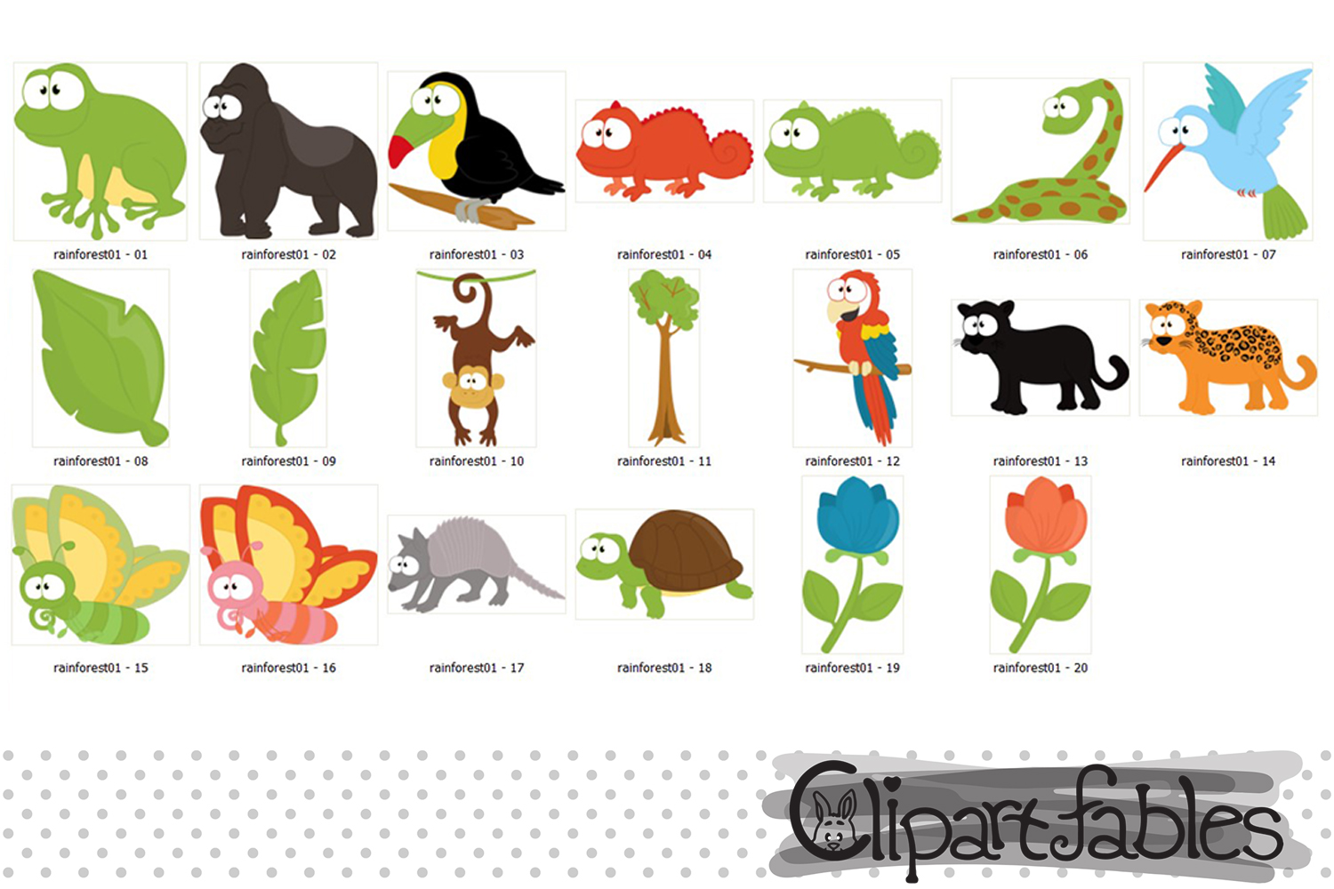 Rainforest Clipart Jungle Theme - Cartoon , HD Wallpaper & Backgrounds