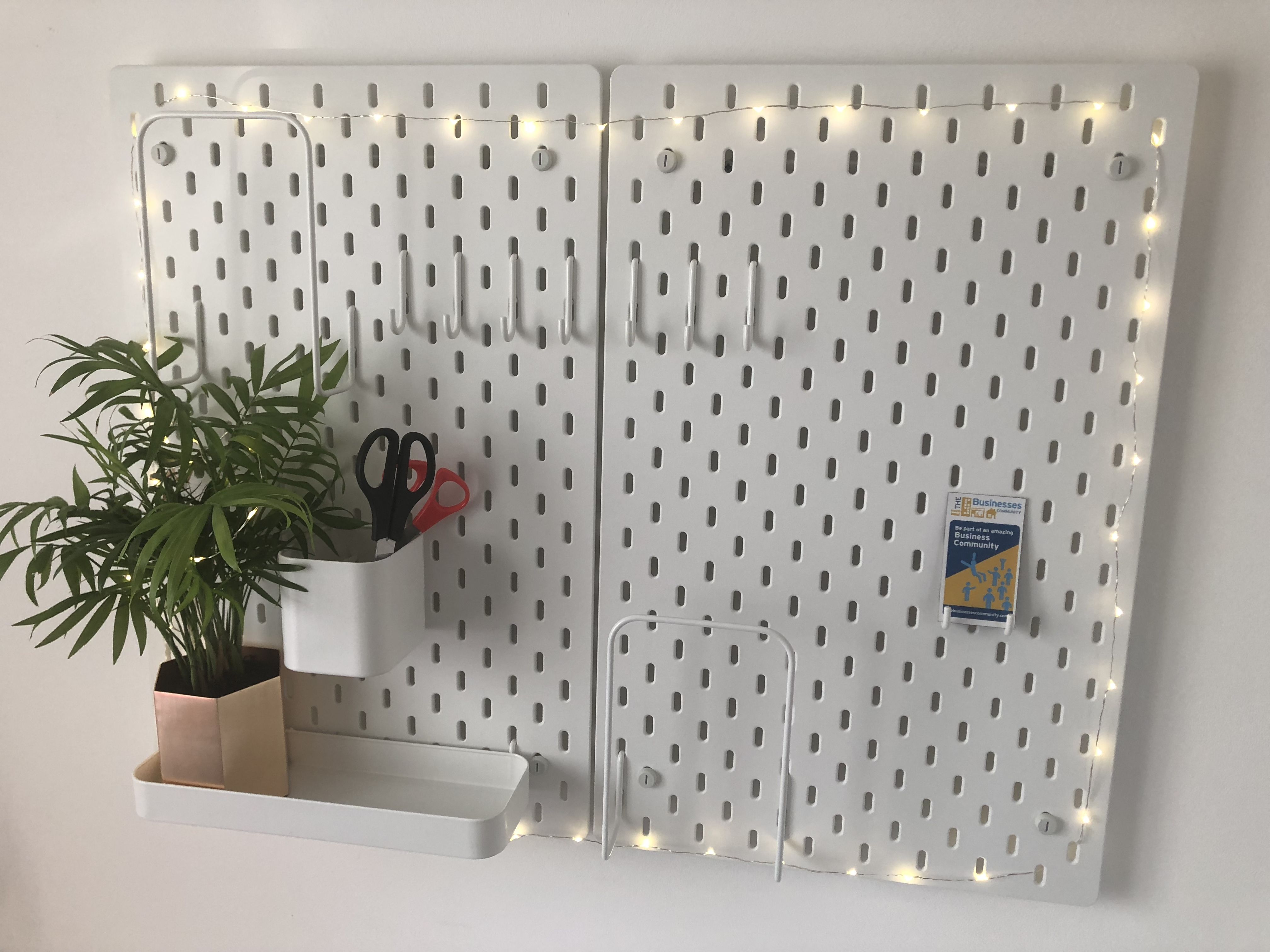 Ikea Skadis Home Office Idea From Www - Skadis Ikea Kitchen , HD Wallpaper & Backgrounds