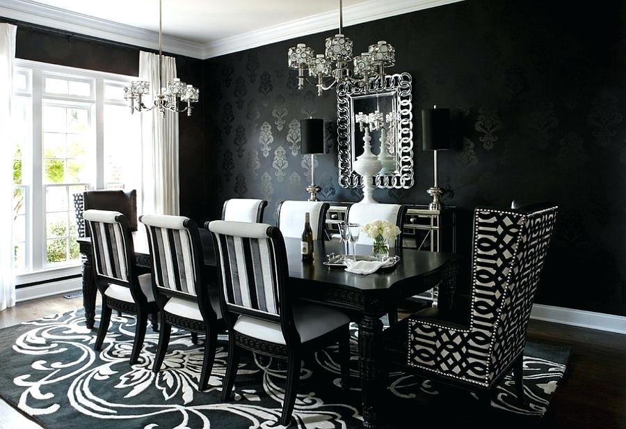 Black Chairs For Dining Table How To Use Create A Stunning - Black Dining Room Ideas , HD Wallpaper & Backgrounds