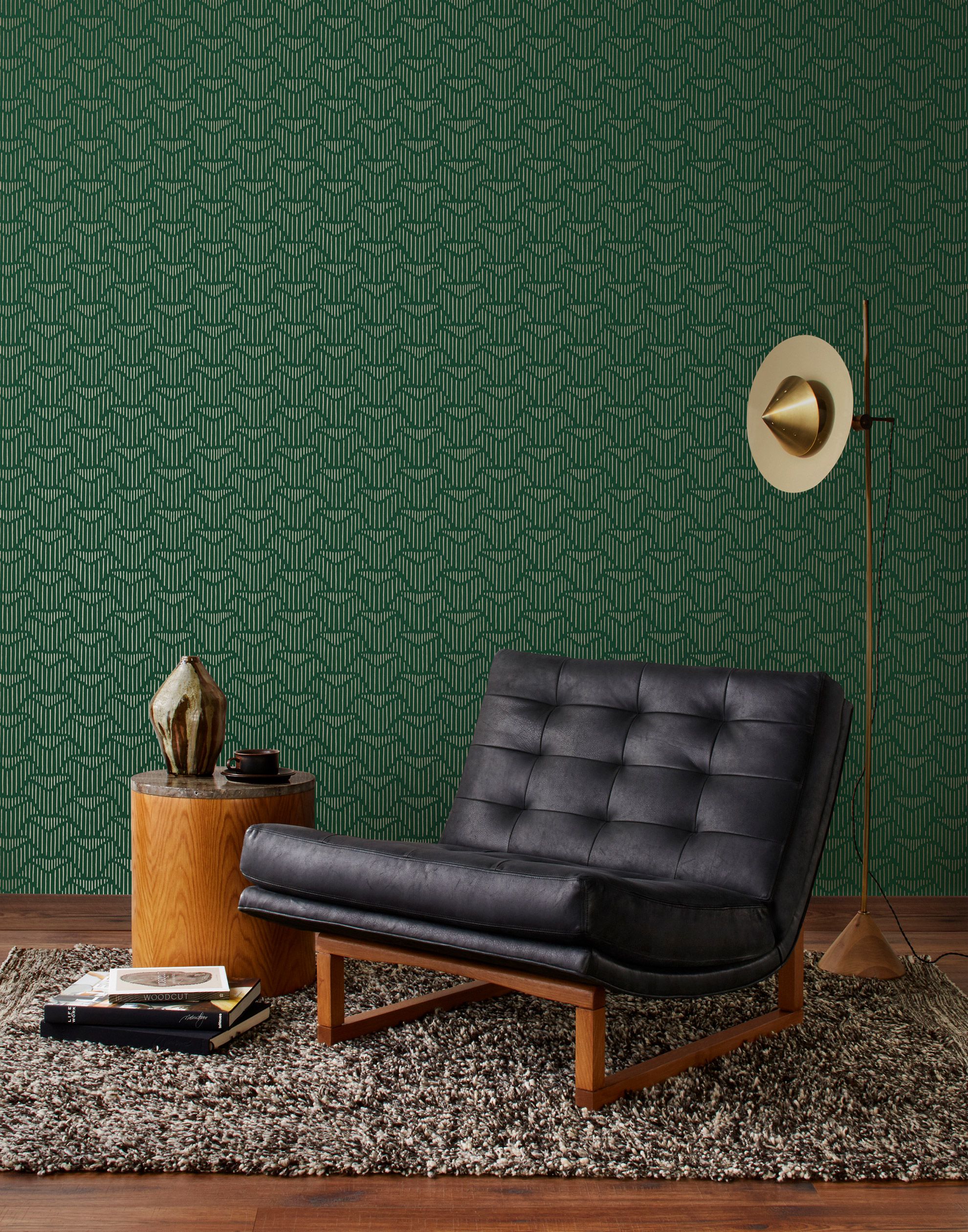 Palma Wallpaper - Deep Green And Gold , HD Wallpaper & Backgrounds