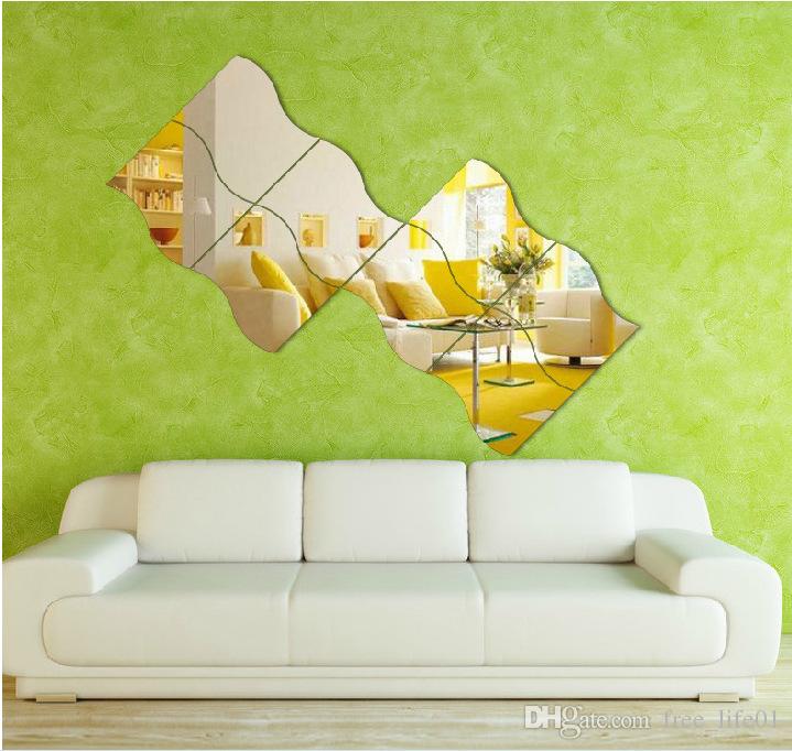 3d Wallpaper Acrylic Mirror Wall Sticker Dressing Room - Elements Of Interior Design Colour , HD Wallpaper & Backgrounds