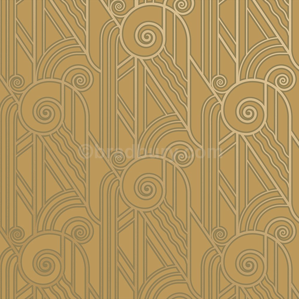 Volute - Old Gold - Art Deco Wall Paper , HD Wallpaper & Backgrounds