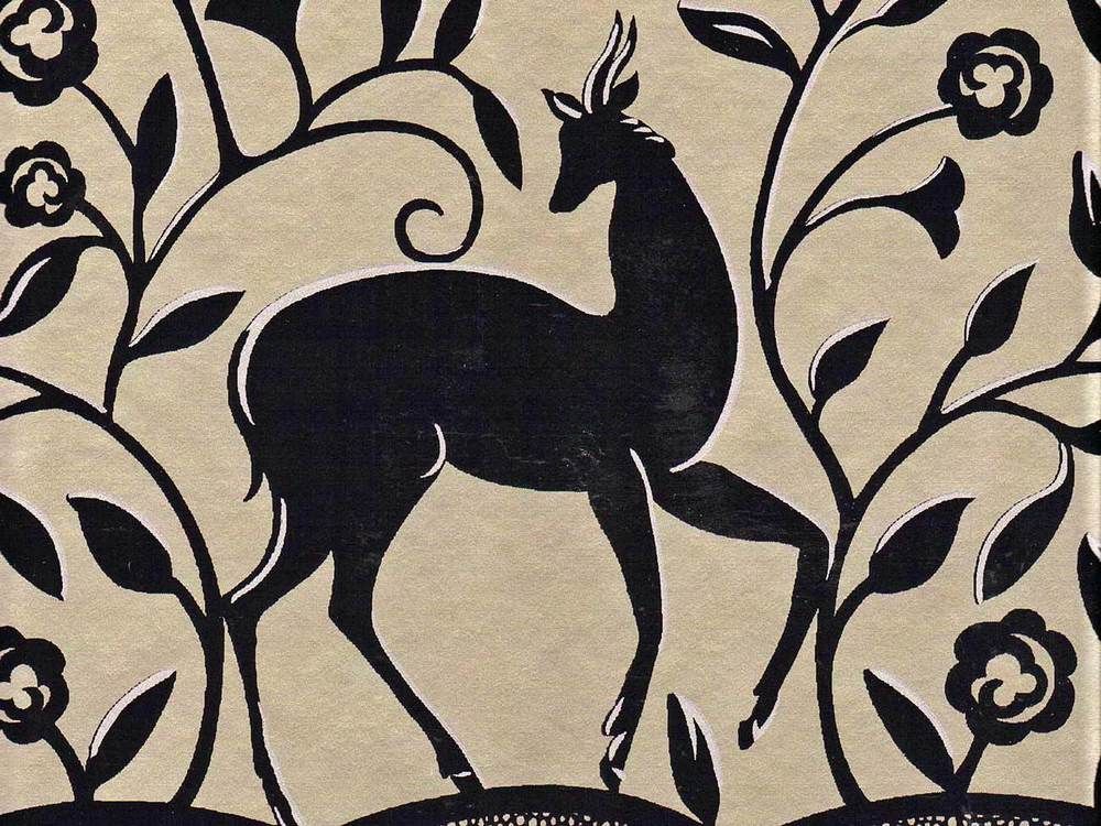 Art Deco Style Deer Scrolls - Art Deco , HD Wallpaper & Backgrounds