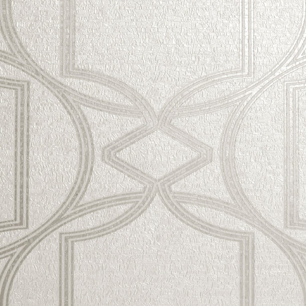Deco Geometric Wallpaper, Ivory - Motif , HD Wallpaper & Backgrounds