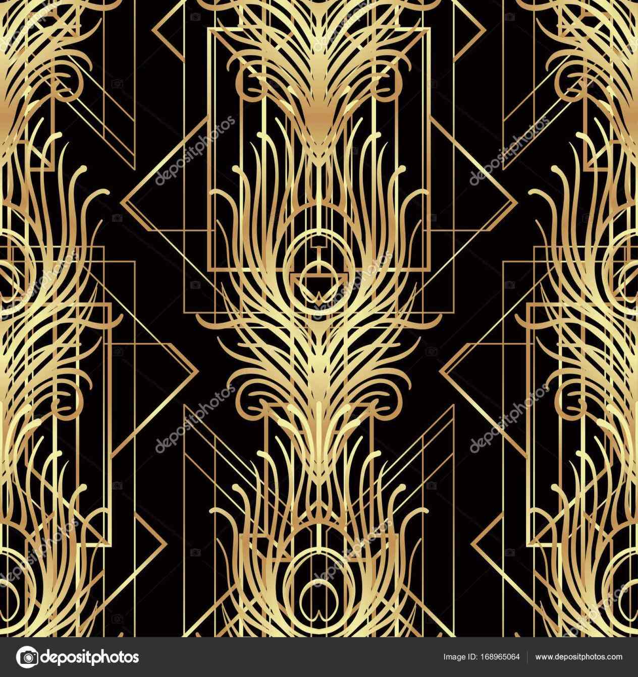Fabricsrhpinterestcom Art Art Deco Inspired Wallpaper - Roaring 20's 1920 Patterns , HD Wallpaper & Backgrounds