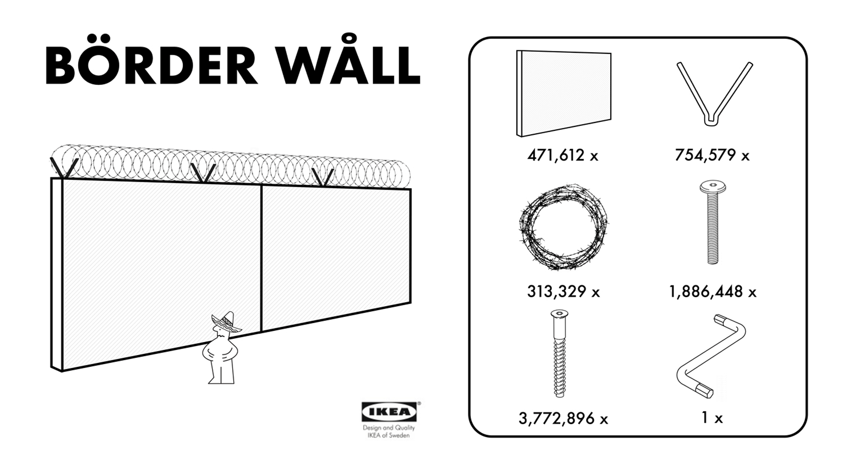 Trump Ikea Border Wall , HD Wallpaper & Backgrounds