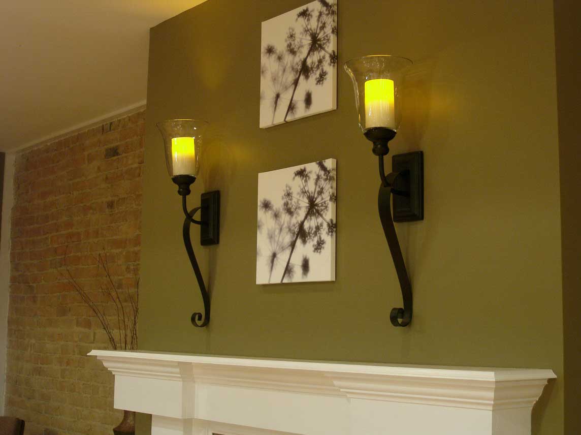 Charming Wall Sconce Shades Glass Sconce Shades Green - Candle Sconces Above Fireplace , HD Wallpaper & Backgrounds