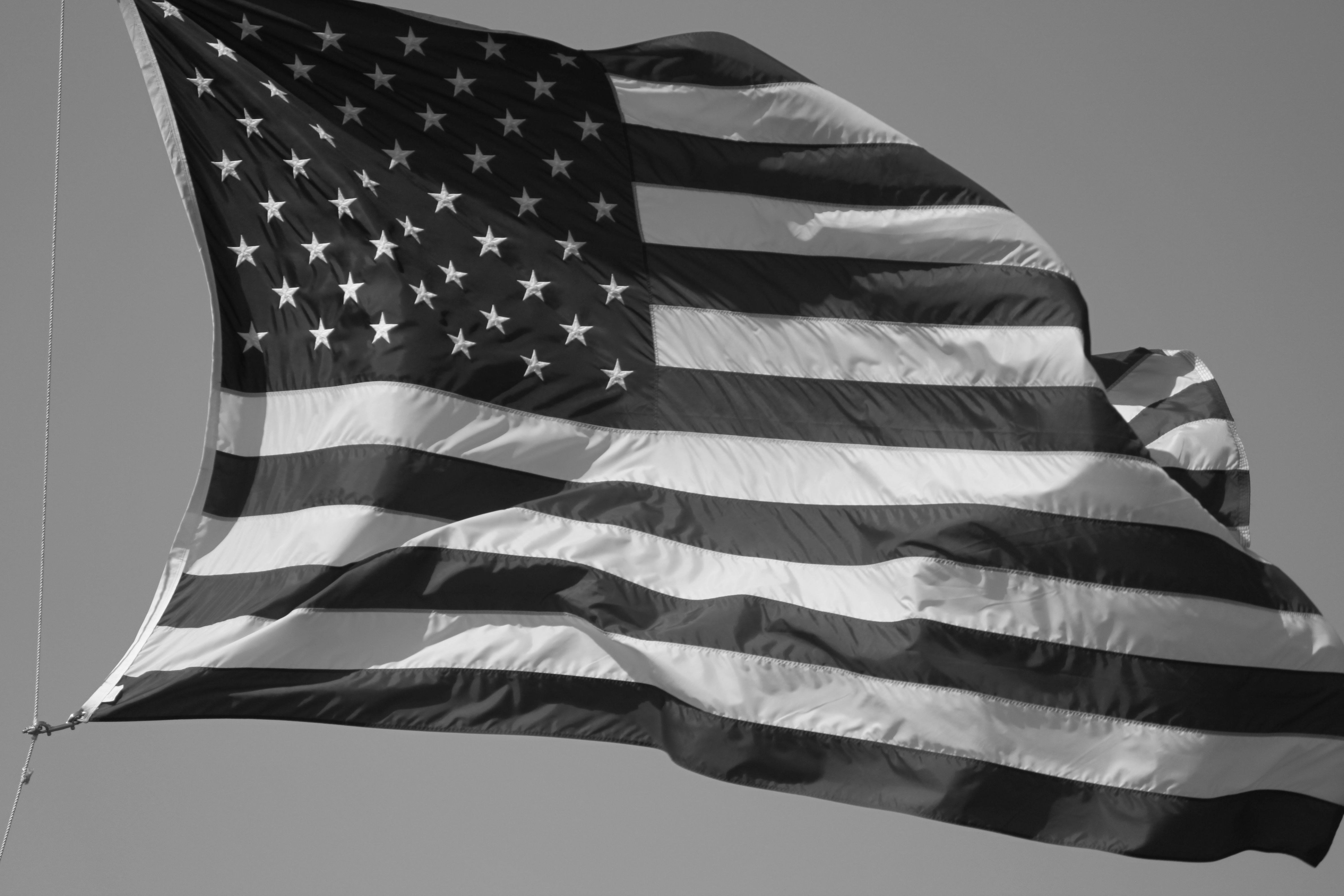 Black And White Pictures Of The American Flag , HD Wallpaper & Backgrounds