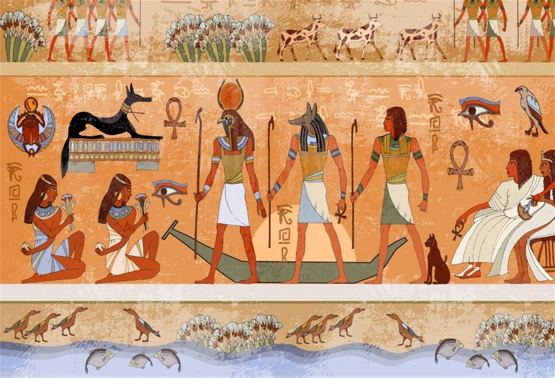 Lfeey 10x8ft Murals Ancient Egypt Backdrop Wallpaper - Ancient Egypt Murals , HD Wallpaper & Backgrounds