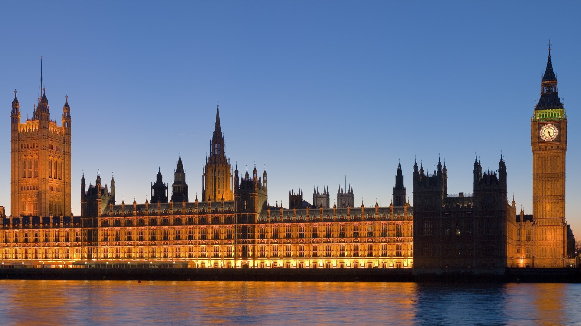 Big Ben, London, River - Houses Of Parliament , HD Wallpaper & Backgrounds