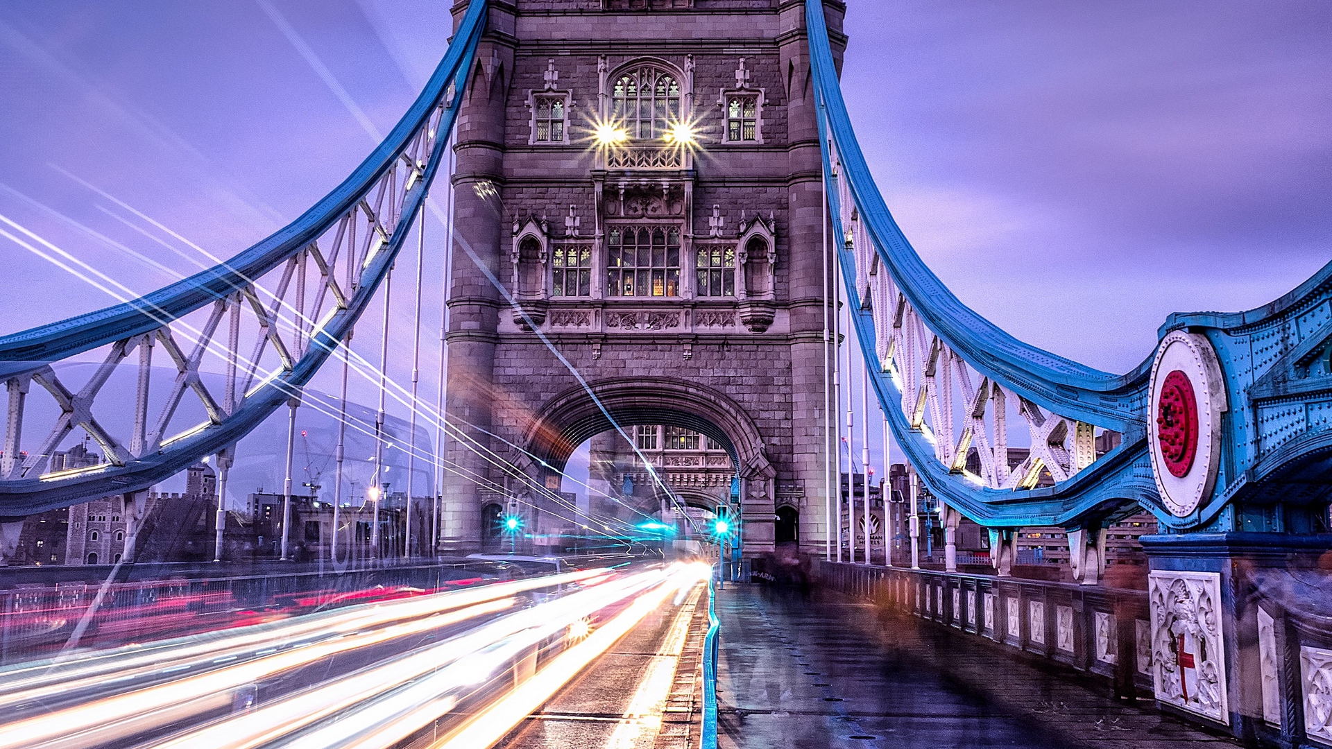 Wallpaper Bridge, Long Exposure, Lighting, Architecture, - Tower Bridge , HD Wallpaper & Backgrounds