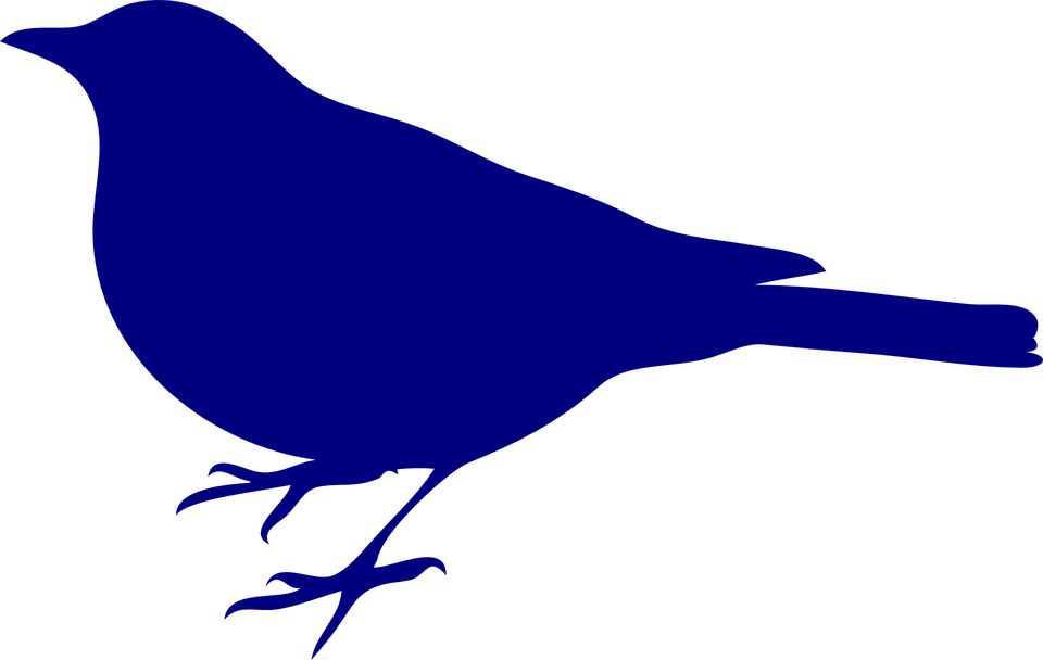 Goldfinch Clipart Chidiya - Blue Bird Silhouette Png , HD Wallpaper & Backgrounds