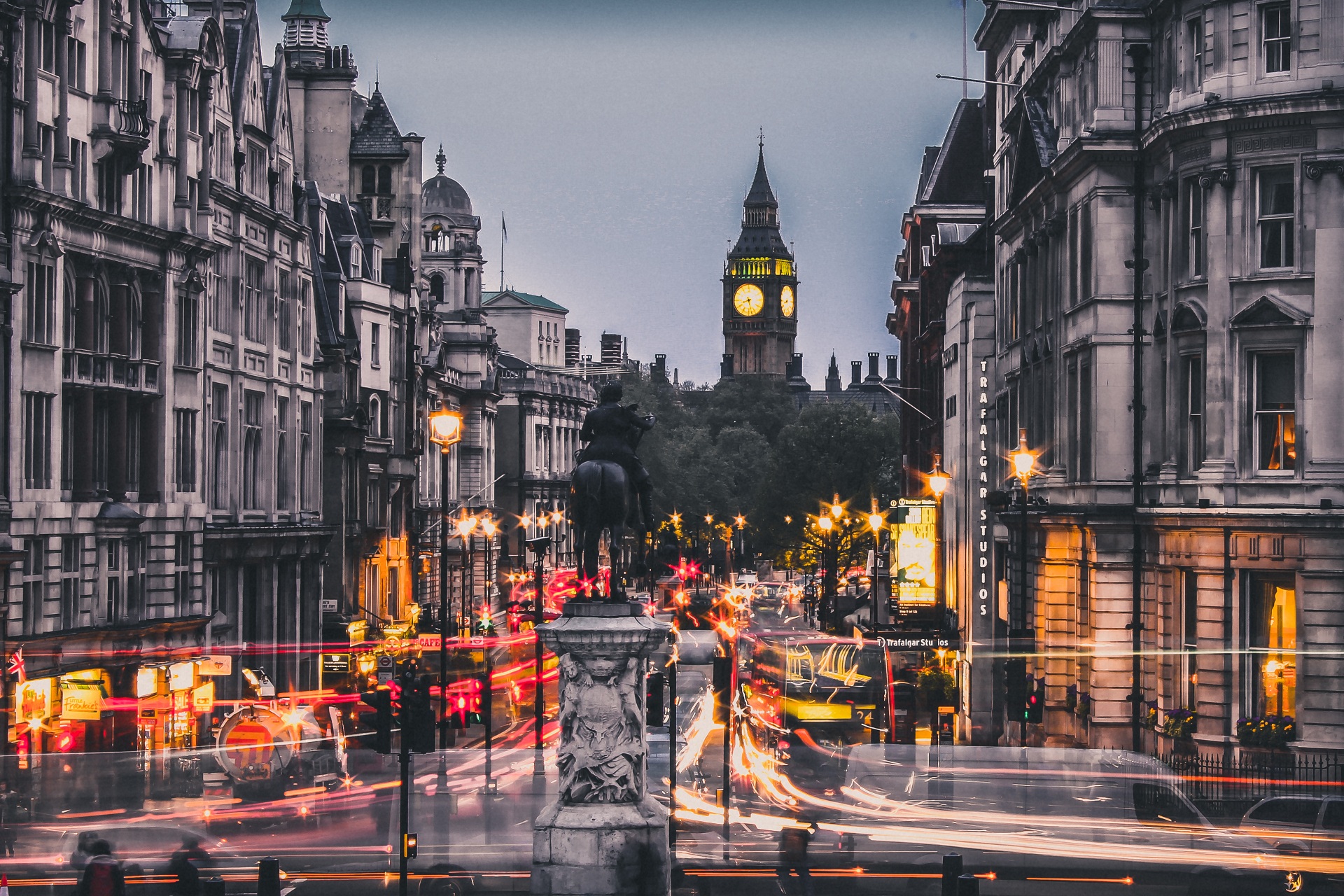 Big Ben From Trafalgar Square , HD Wallpaper & Backgrounds