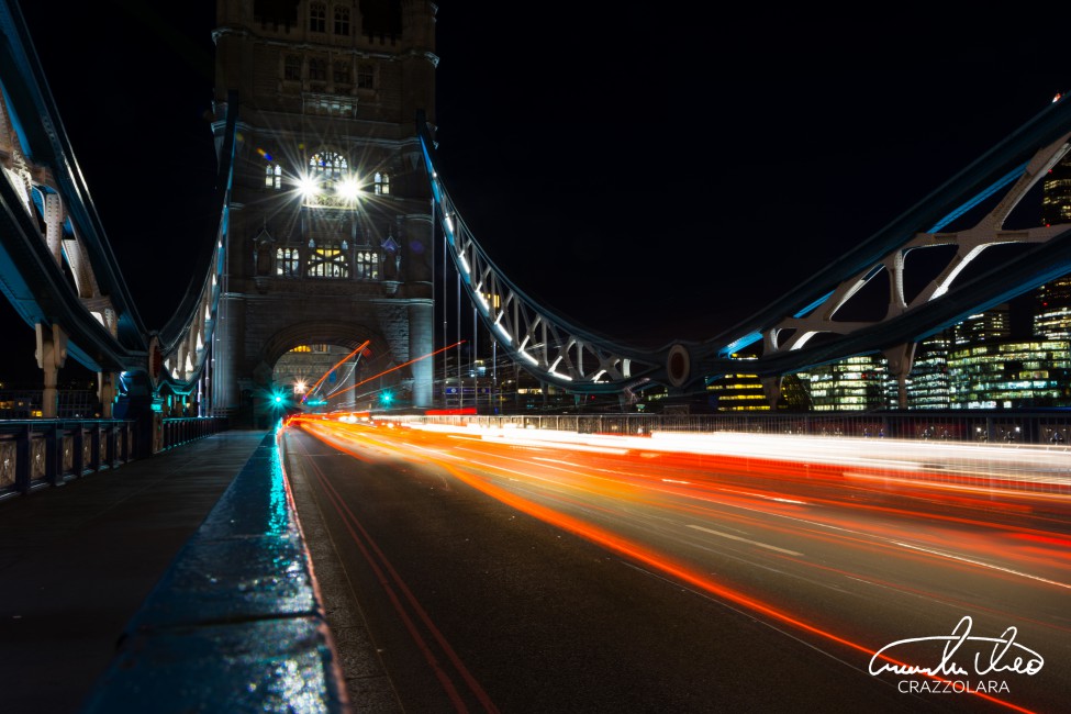 Night City Bridge Long Exposure City Lights London - Tower Bridge , HD Wallpaper & Backgrounds