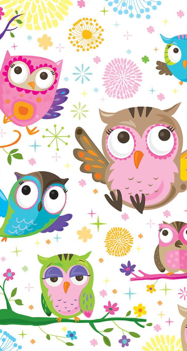 Wallpaper Owl Lucu - Gambar Wallpaper Hp Kartun Owl , HD Wallpaper & Backgrounds