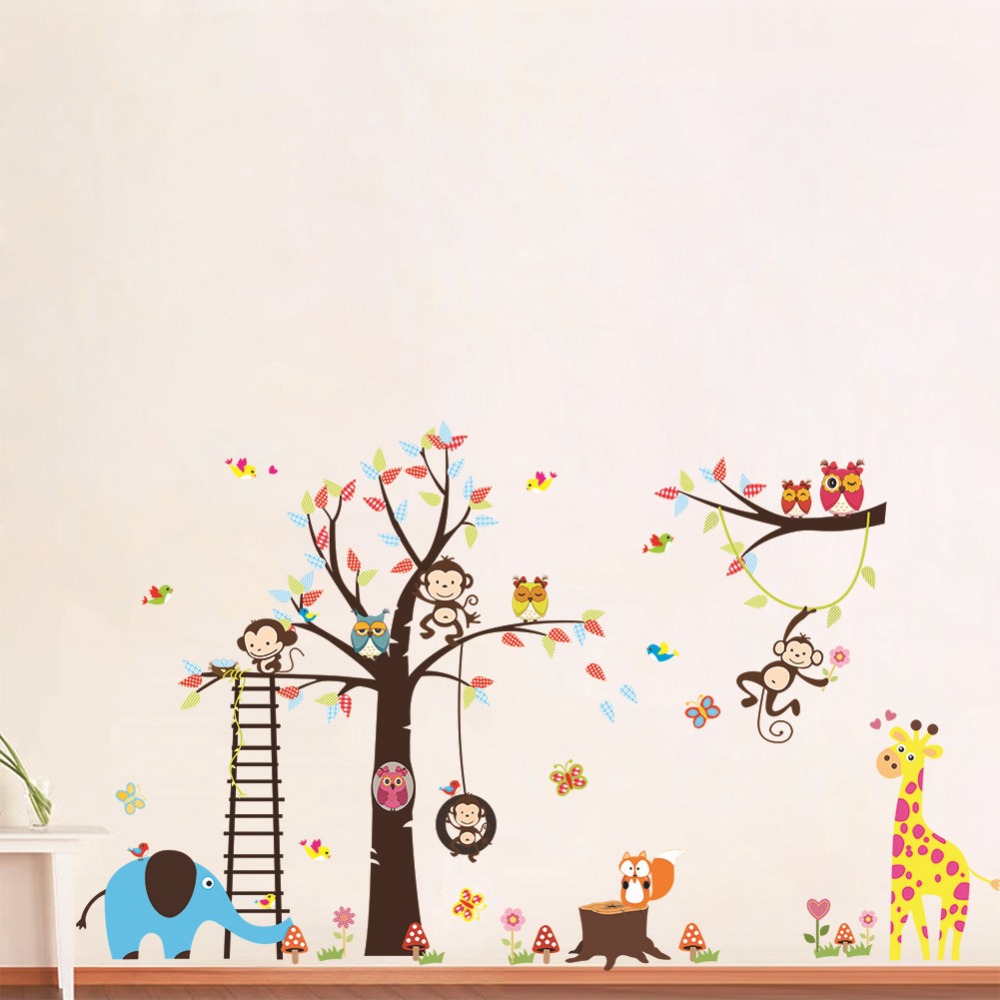 Owl Kartun Background - Zooyoo Wall Decal Instructions Number , HD Wallpaper & Backgrounds