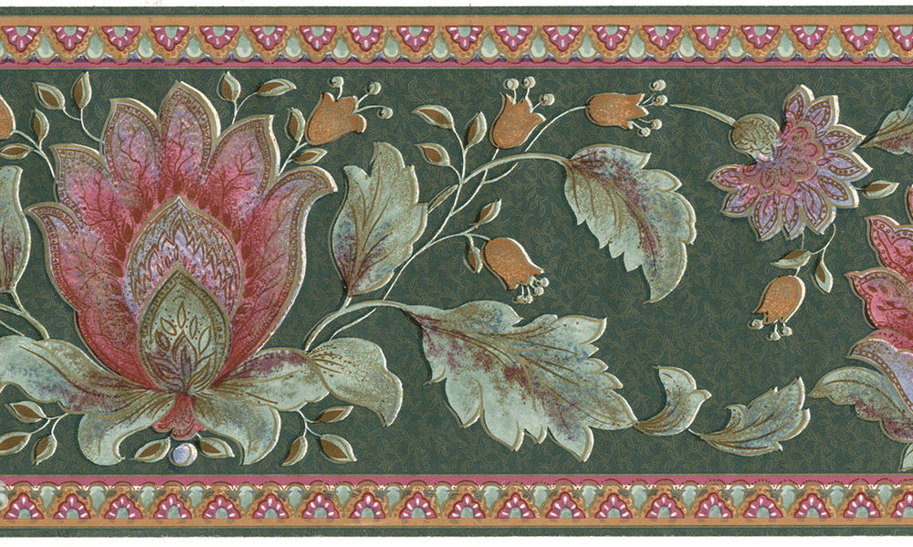 Details About Green Peacock Flame Flower Floral Rose - Motif , HD Wallpaper & Backgrounds