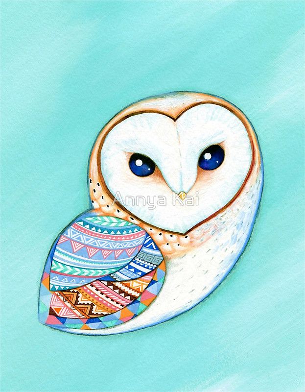 Tribal Pattern Owl Background Tumblr - Cartoon Owl , HD Wallpaper & Backgrounds