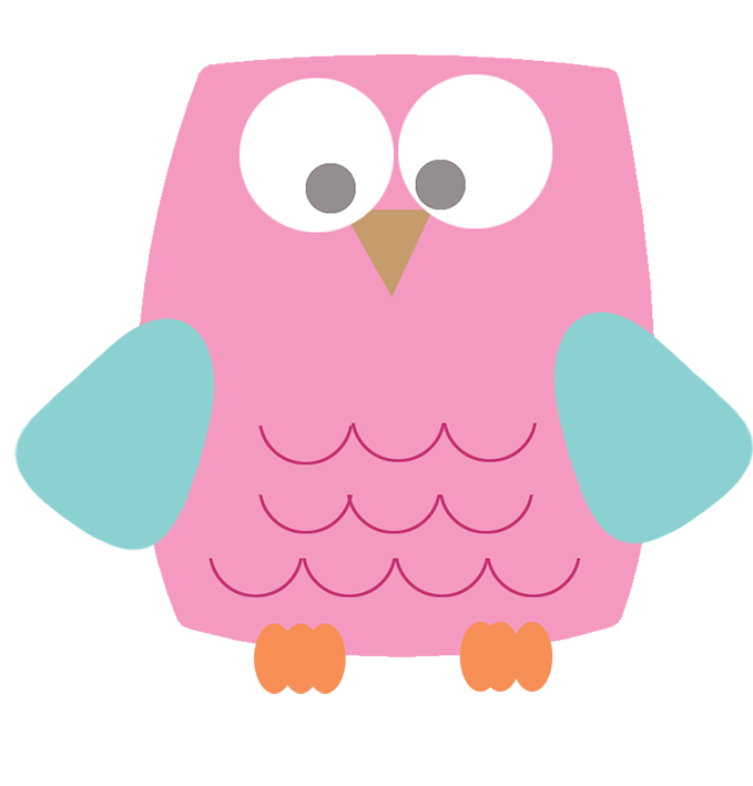 Owl Clipart Pink Shapes Cute Clipart Png 2042023 Hd