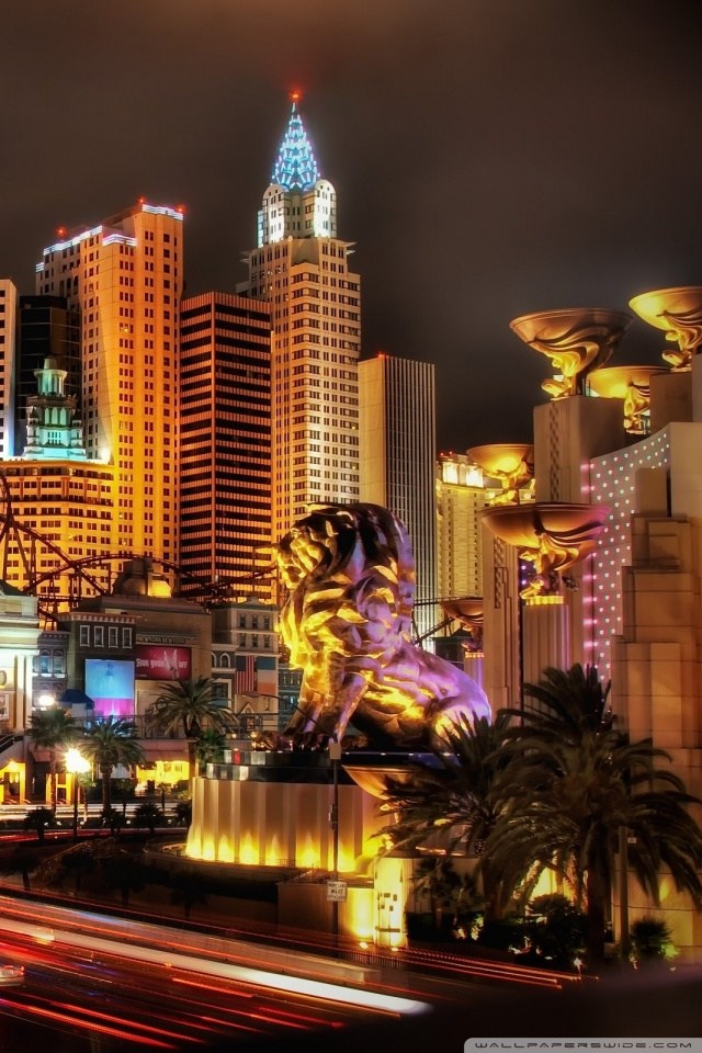 Download Las Vegas Iphone Wallpaper Gallery - New York-new York Hotel & Casino , HD Wallpaper & Backgrounds