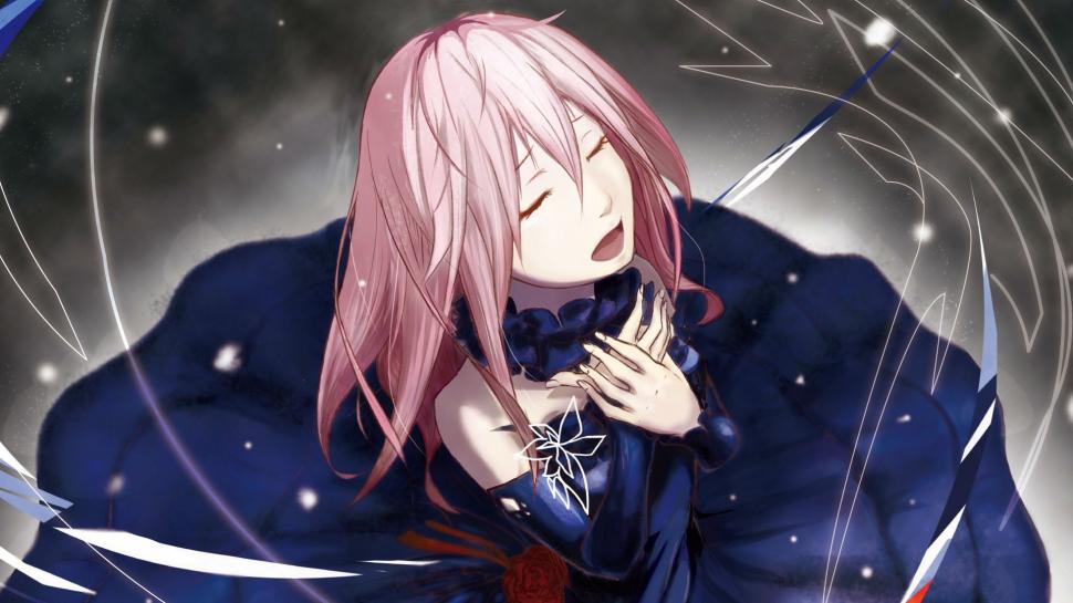 Anime Girls Closed Eyes Pink Hair Guilty Crown Chicas Anime