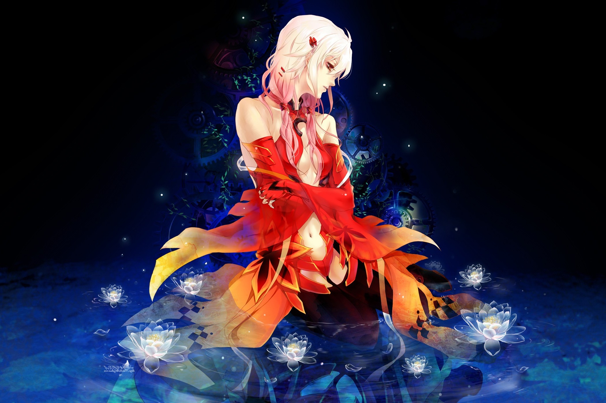 Anime Guilty Crown Anime Girls Yuzuriha Inori Wallpaper - Inori Of Guilty Crown Hd , HD Wallpaper & Backgrounds