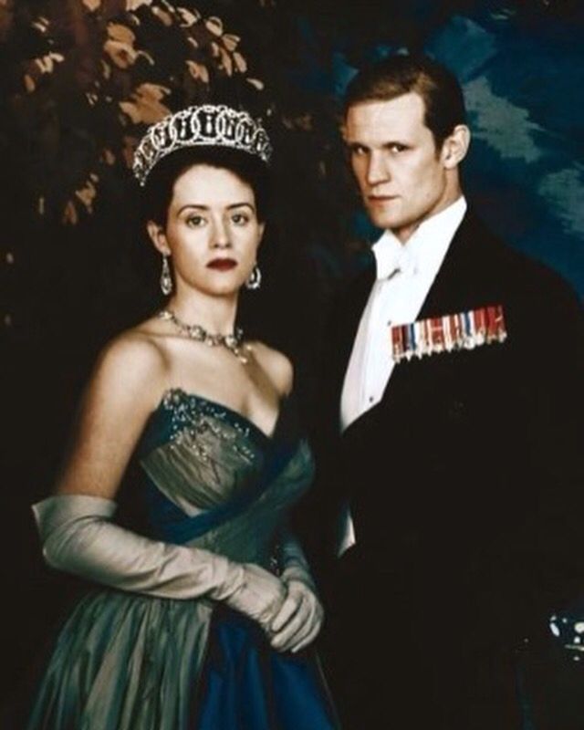 Matt Smith And Claire Foy As Prince Phillip And Elizabeth - Claire Foy Matt Smith , HD Wallpaper & Backgrounds