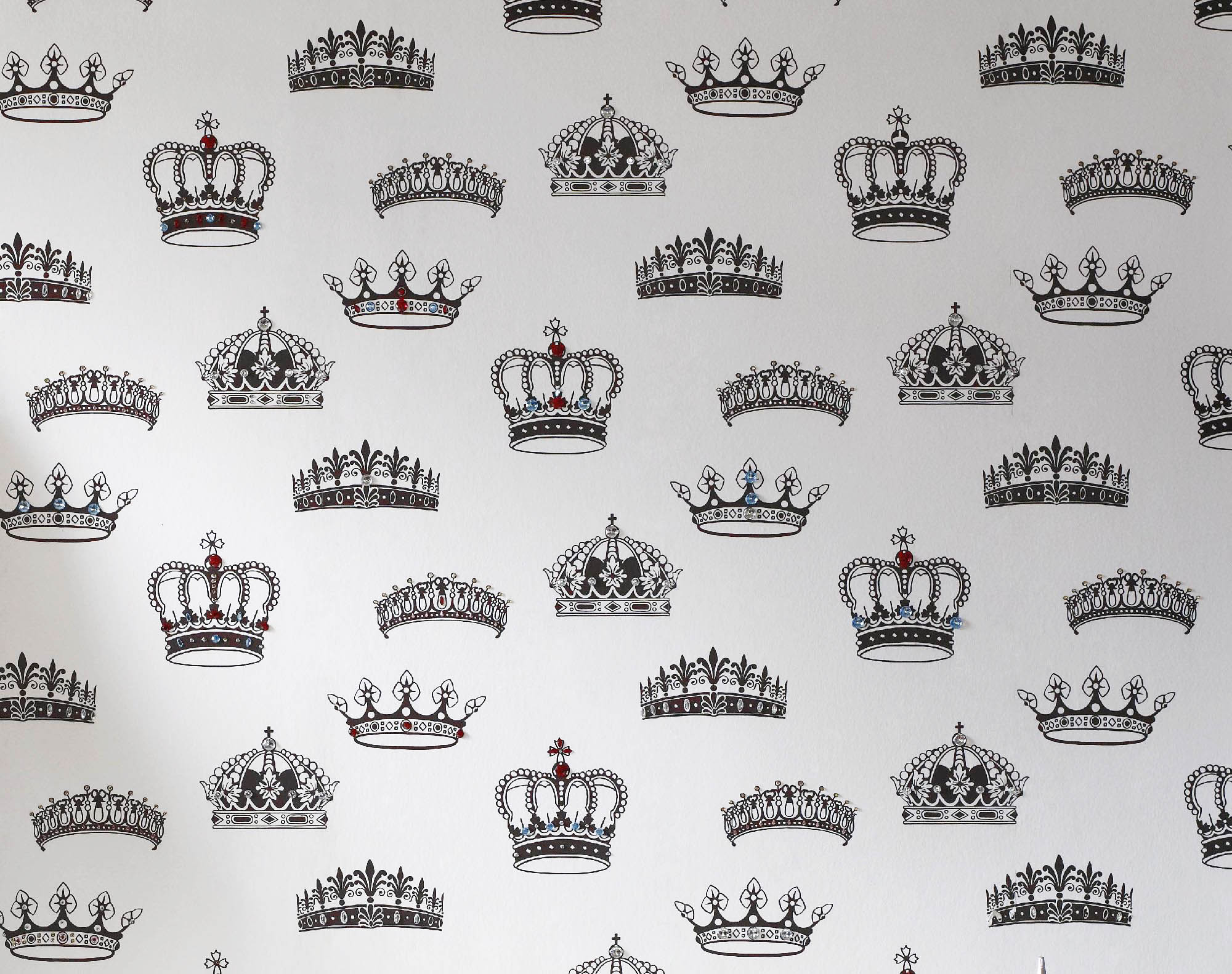 Crown Vector Wallpaper - Black And White Queen Crown , HD Wallpaper & Backgrounds