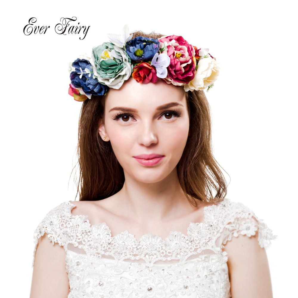 Unique Ever Fairy New 2018 Women Rose Flower Headband - Headpiece , HD Wallpaper & Backgrounds