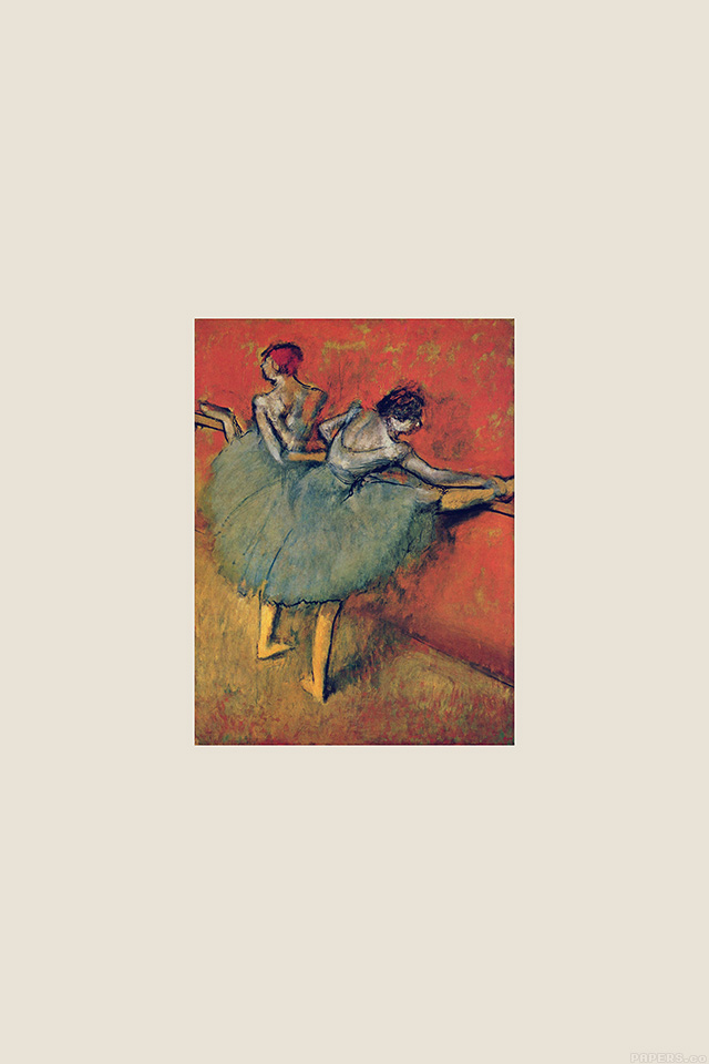 Com Iphone 4 Iphone 5 Ios7 Wallpaperak12 - Botas De Bailarinas De Edgar Degas , HD Wallpaper & Backgrounds