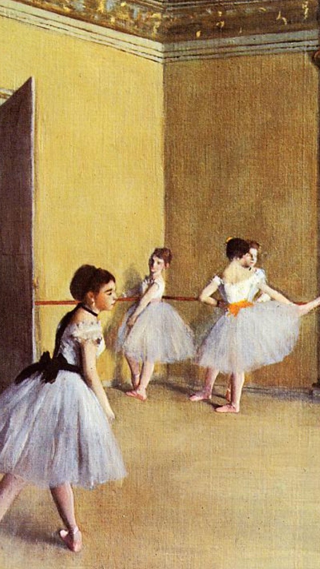 Art Iphone Painting Request Backgrounds Wallpapers - Impressionism Art Edgar Degas , HD Wallpaper & Backgrounds
