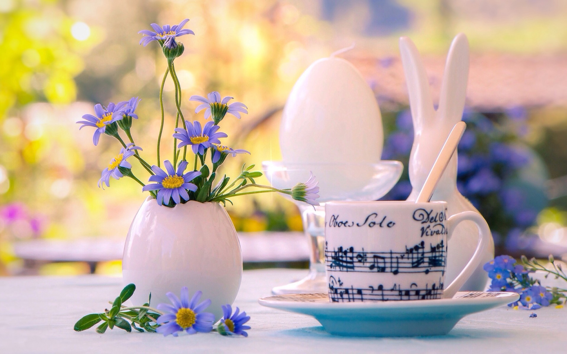 Morning Tea And Flowers , HD Wallpaper & Backgrounds