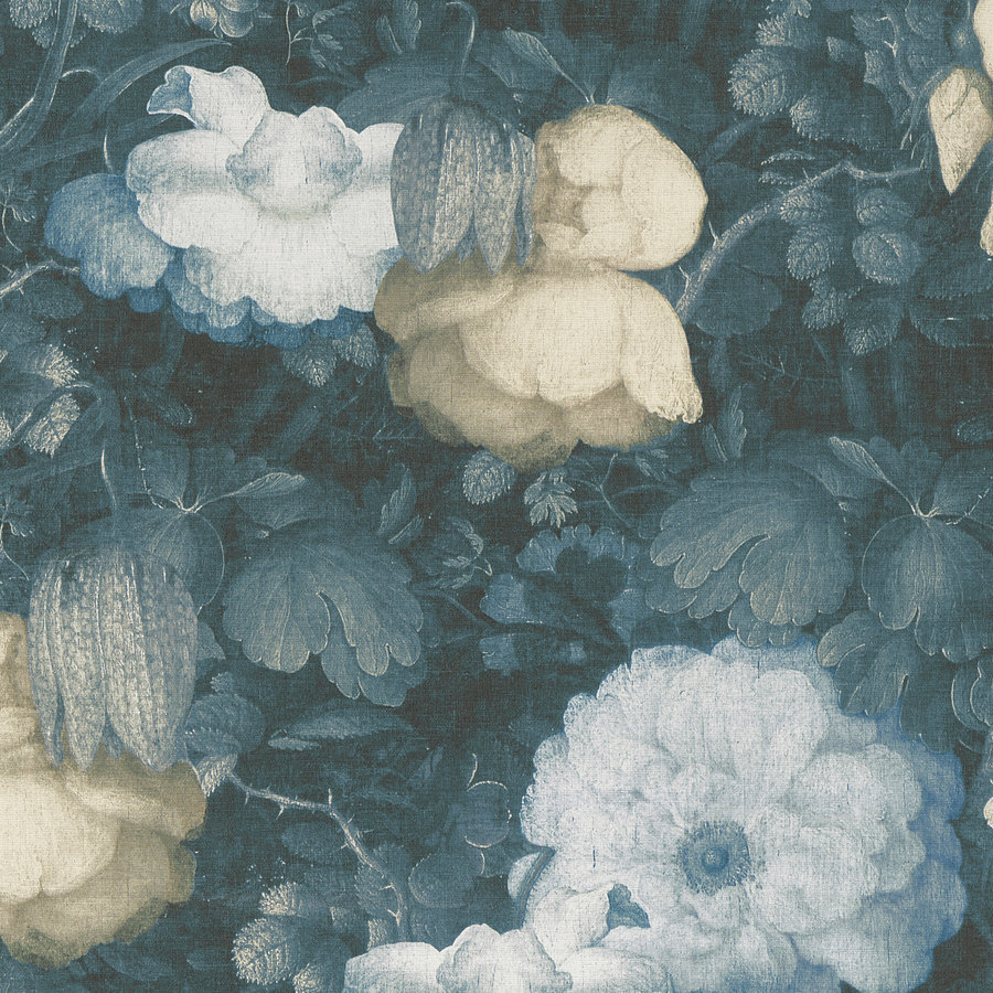 Living Walls Anke & Daan Vintage Rose Teal Wallpaper - Metropolitan Stories , HD Wallpaper & Backgrounds