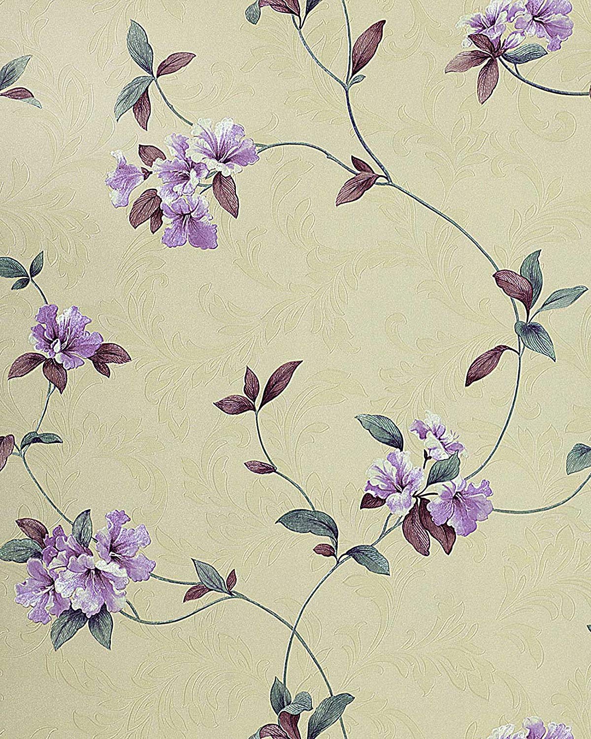Wallpaper Wall Floral Edem 761 27 Luxury Embossed Flowers - Floreale Carte Da Parato , HD Wallpaper & Backgrounds