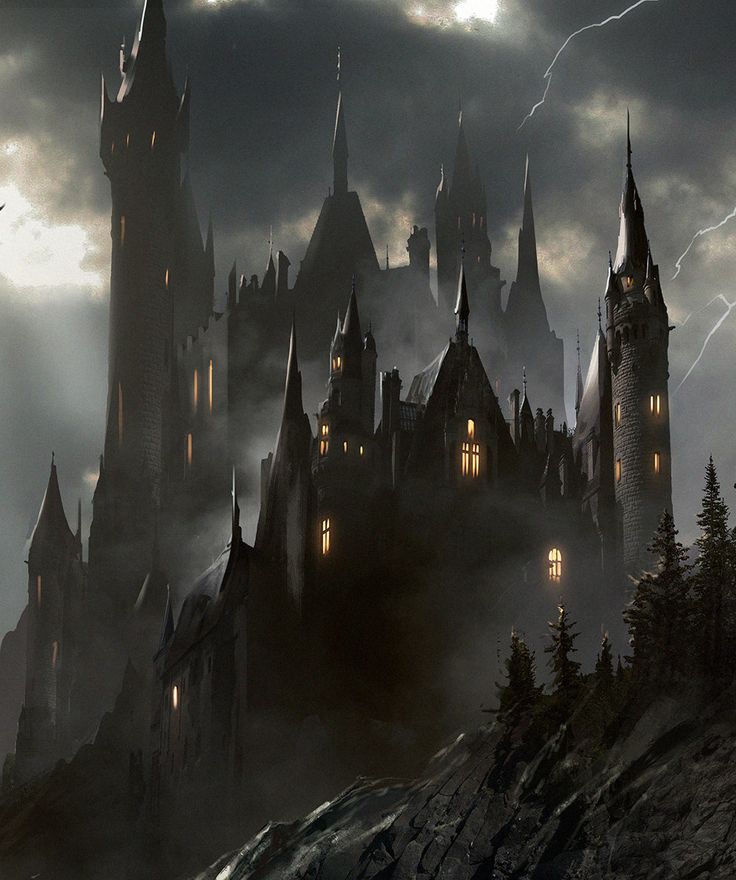 Dark Castle Moon Water Night Wallpaper Pictures Free - Dracula's Castle Van Helsing , HD Wallpaper & Backgrounds