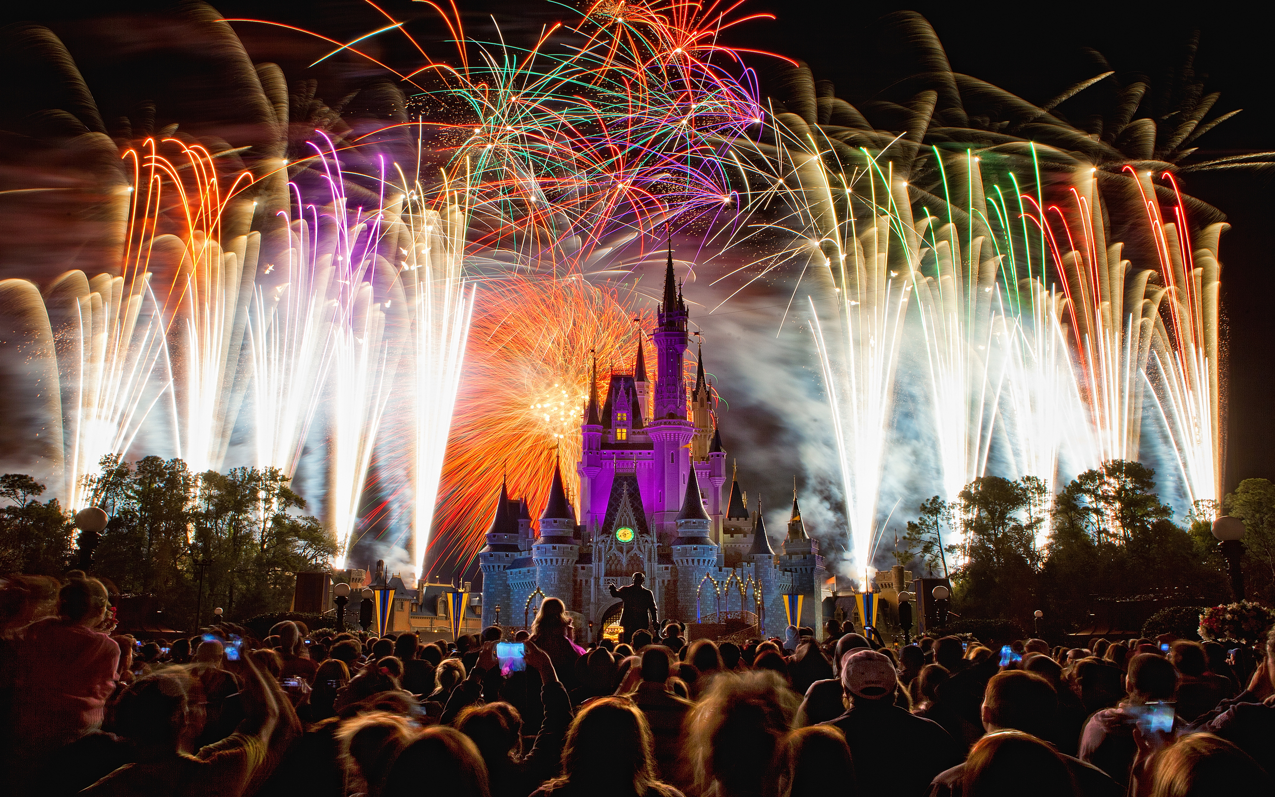 Magic Kingdom Fireworks Hd , HD Wallpaper & Backgrounds