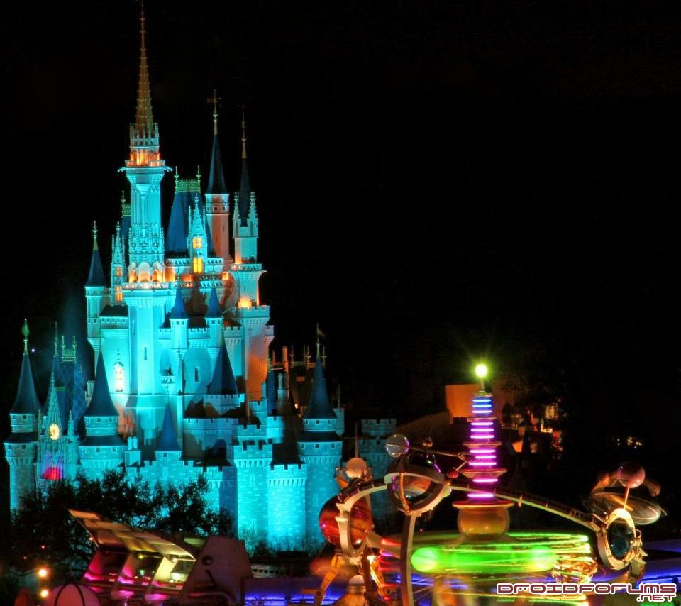 Magic Kingdom Disney Motorola Droid Background Wallpaper - Cinderella Castle , HD Wallpaper & Backgrounds