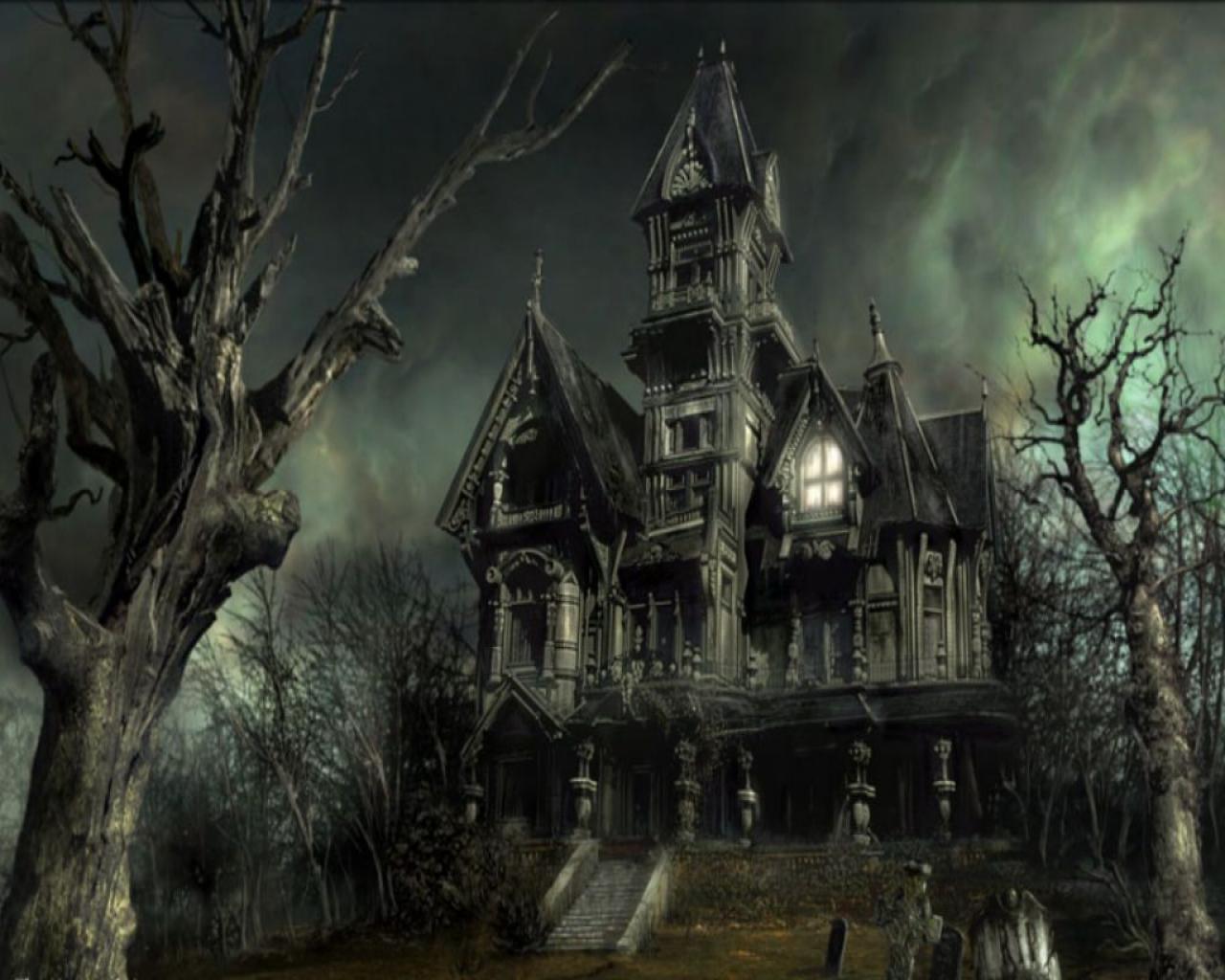Halloween Dark Castle Wallpapers Cover Photo For Facebook - Haunted House , HD Wallpaper & Backgrounds