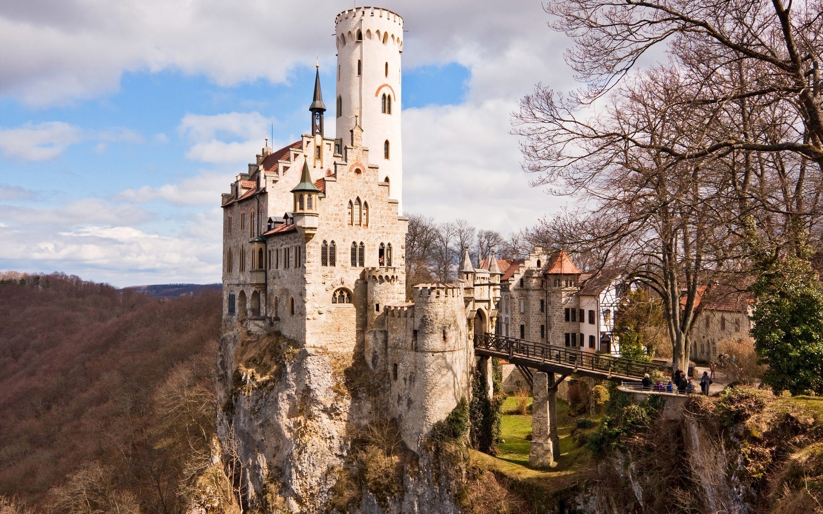 Mountain Castle Fortress Landscape Medieval Architecture - Castle Medieval On Mountain , HD Wallpaper & Backgrounds